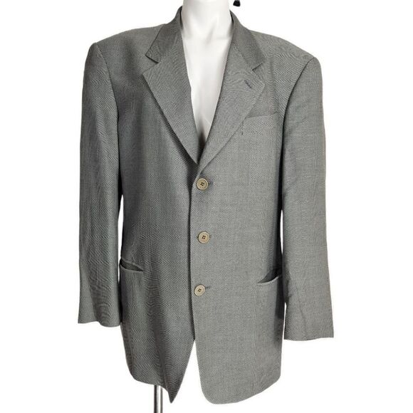 Jacobson's Mani blazer black white tweed Size 42R - Picture 11 of 11